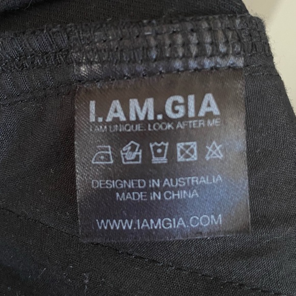 I.AM.GIA Elevara High-Rise Zipper Pant Black Size Small - Picture 14 of 15